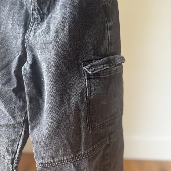 Habitual Kids Black Cargo Jeans Size 10 | Baggy Y2K Style | Quiet Luxury - Rare - Picture 5 of 16